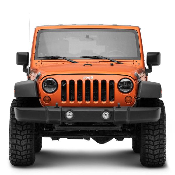 Raxiom 97-18 Jeep Wrangler TJ/JK Axial Series LED Headlights- Black Housing (Clear Lens) - SMINKpower Performance Parts RAXJ108039 Raxiom