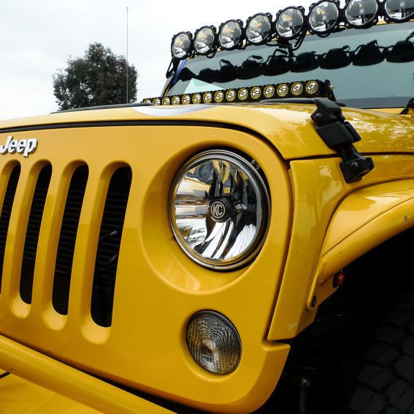 KC HiLiTES 07-18 Jeep JK (Not for Rubicon/Sahara) 7in. Gravity LED DOT Headlight (Pair Pack System)-tuningsupply.com