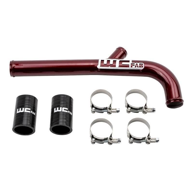 Wehrli 13-15 Dodge Cummins 6.7L w/Dual Radiator Upper Coolant Pipe - Bengal Red - SMINKpower Performance Parts WCFWCF100867-BR Wehrli