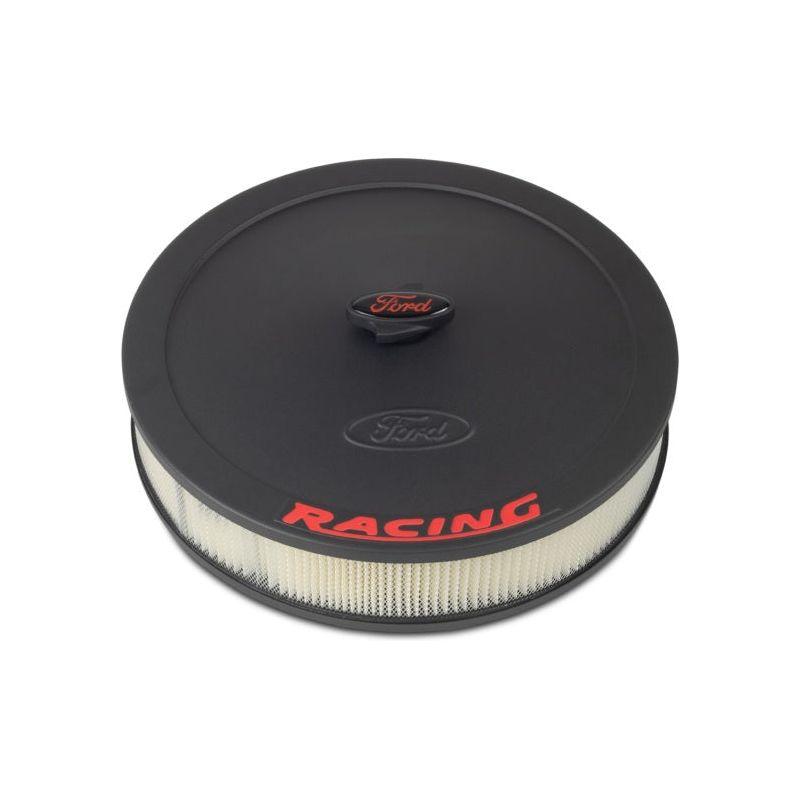 Ford Racing Air Cleaner Kit - Black Crinkle Finish w/ Red Emblem-tuningsupply.com