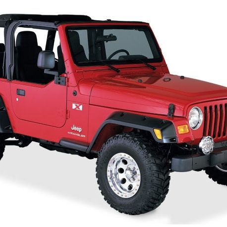 Bushwacker 97-06 Jeep TJ Pocket Style Flares 4pc - Black-tuningsupply.com