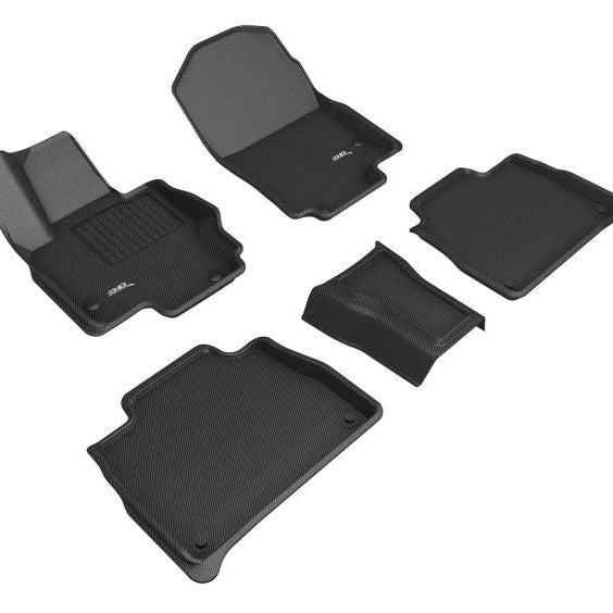 3D MAXpider 20-22 Mercedes-Benz GLE-Class 5-Seat Kagu 1st & 2nd Row Floormat - Black-tuningsupply.com