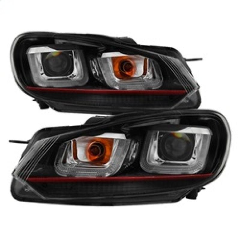 Spyder Volkswagen Golf / GTI 10-13 Version 3 Projector Headlights - Black PRO-YD-VG10V3R-DRL-BK - SMINKpower Performance Parts SPY5082046 SPYDER