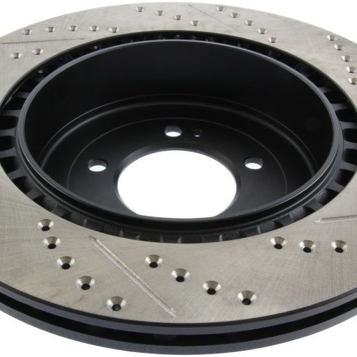 StopTech Slotted & Drilled Sport Brake Rotor-Brake Rotors - Slot & Drilled-Stoptech-STO127.46075R-SMINKpower Performance Parts