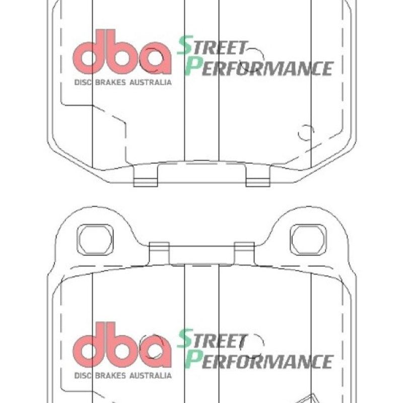 DBA 03-06 EVO / 04-09 STi / 03-07 350Z Track Edition/G35 w/ Brembo SP500 Rear Brake Pads-tuningsupply.com