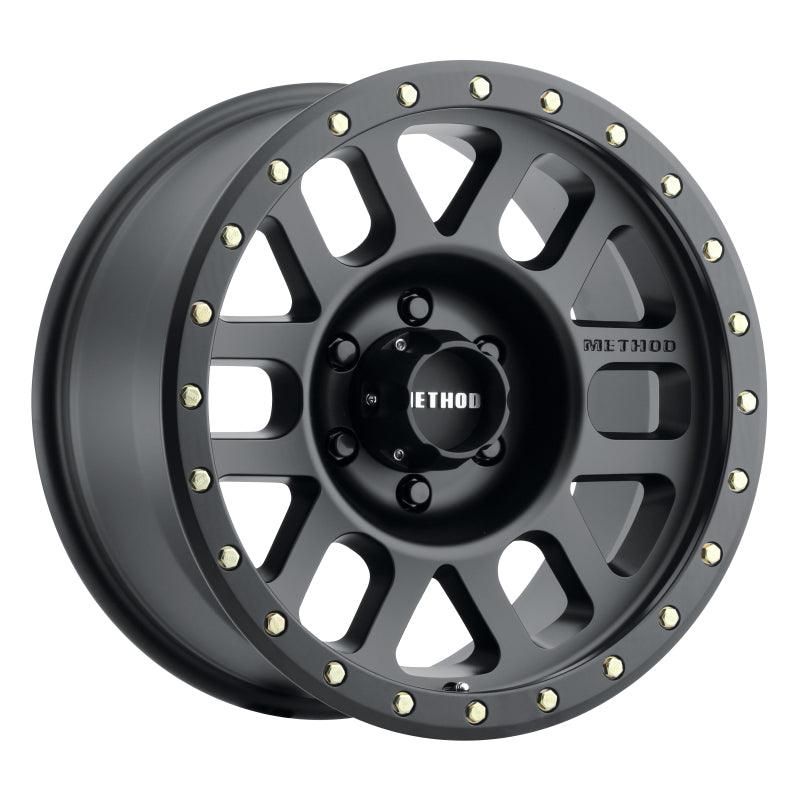 Method MR309 Grid 17x8.5 0mm Offset 6x120 83mm CB Matte Black Wheel-tuningsupply.com