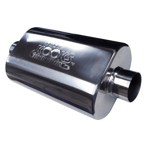 Kooks Universal 2 1/2in Center/Center Oval Muffler (4x8x12)-tuningsupply.com