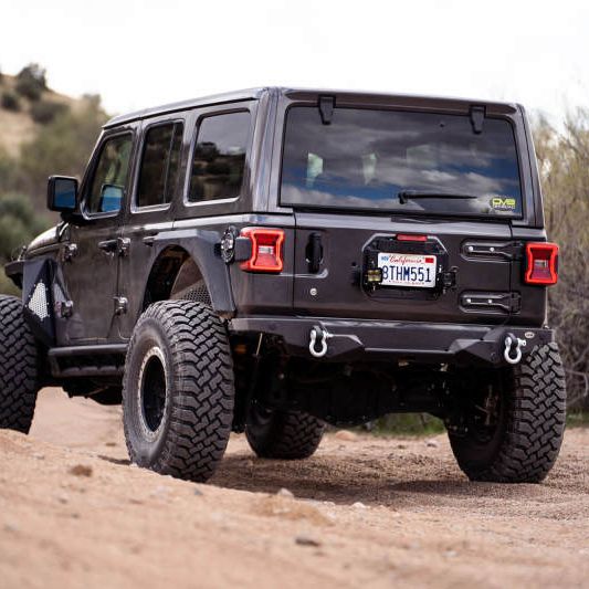 DV8 Offroad 18-22 Jeep Wrangler JL Spare Tire Delete Kit w/Light Mounts-tuningsupply.com