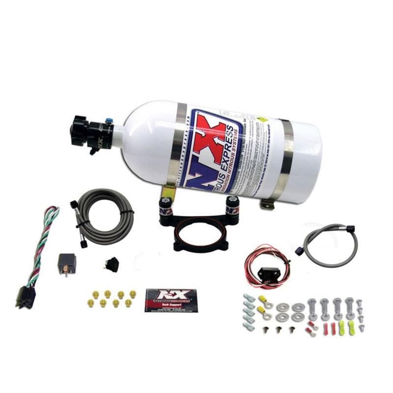 Nitrous Express 11-15 Ford Mustang GT 5.0L Coyote 4 Valve Nitrous Plate Kit (50-200HP) w/10lb Bottle - SMINKpower Performance Parts NEX20948-10 Nitrous Express