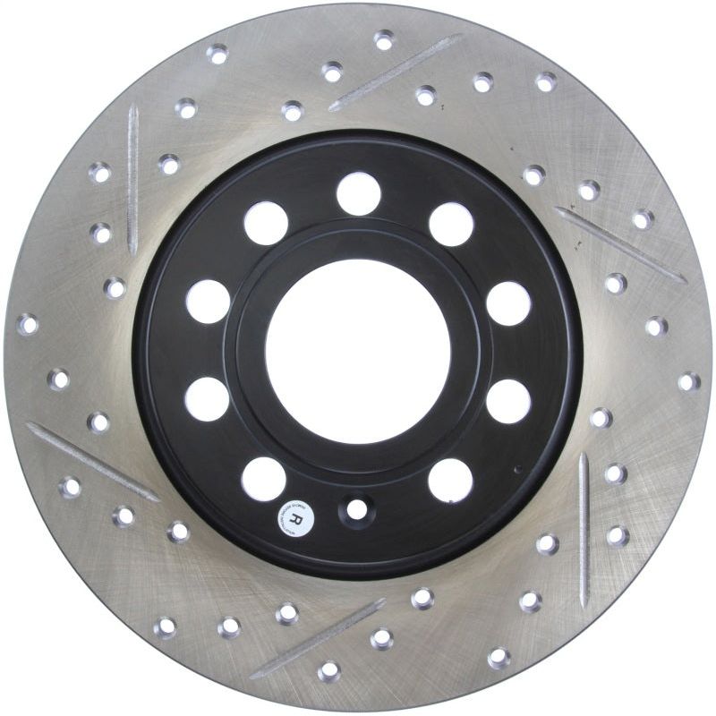 StopTech Slotted & Drilled Sport Brake Rotor-Brake Rotors - Slot & Drilled-Stoptech-STO127.33131R-SMINKpower Performance Parts