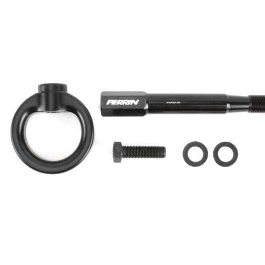 Perrin 15-19 Subaru WRX/STI Tow Hook Kit (Rear) - Black - SMINKpower Performance Parts PERPSP-BDY-252BK Perrin Performance