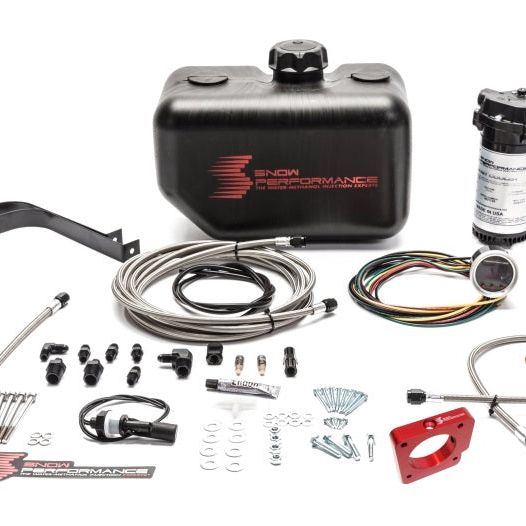 Snow Performance 05-14 STI Stg 2 Boost Cooler Water Injection Kit w/SS Brd Line & 4AN Fittings-Water Meth Kits-Snow Performance-SNOSNO-2110-BRD-SMINKpower Performance Parts