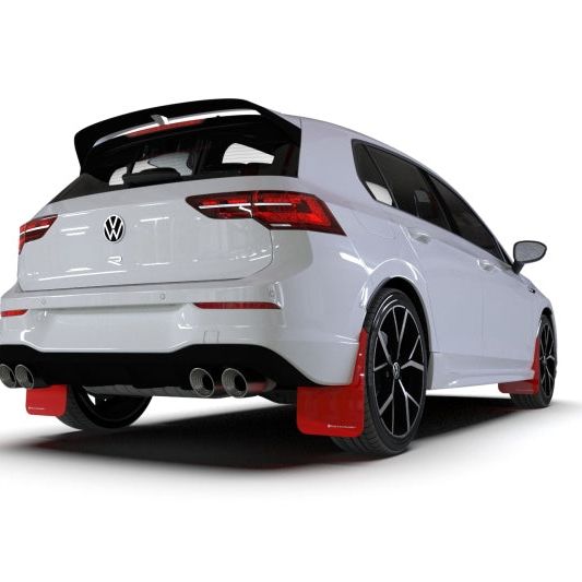 Rally Armor 2022 MK8 Volkswagen Golf GTI/R Black UR Mud Flap w/ Gray Logo - SMINKpower Performance Parts RALMF80-UR-BLK/GRY Rally Armor