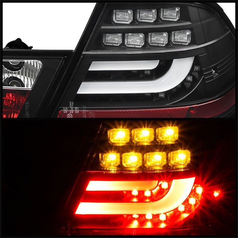 Spyder BMW E46 00-03 2Dr Coupe Light Bar LED Tail Lights Blk ALT-YD-BE4600-LBLED-BK-Tail Lights-SPYDER-SPY5073815-SMINKpower Performance Parts