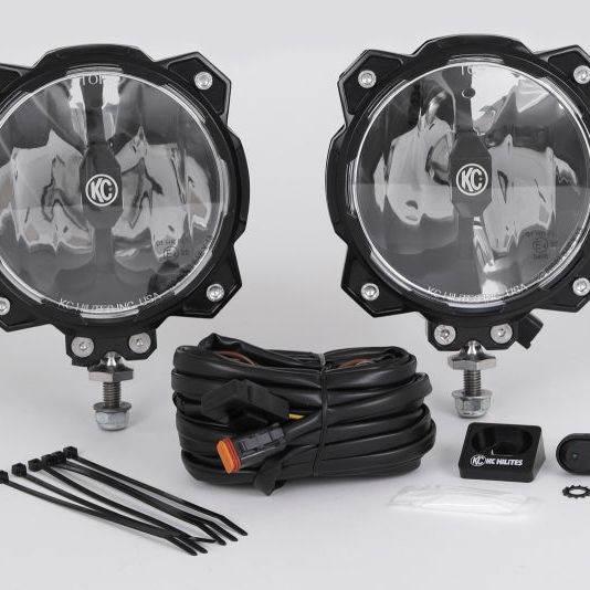 KC HiLiTES 6in. Pro6 Gravity LED Light 20w Single Mount Wide-40 Beam (Pair Pack System)-tuningsupply.com