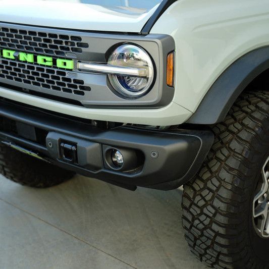 DV8 Offroad 2021 Ford Bronco Capable Bumper Slanted Front License Plate Mount-tuningsupply.com