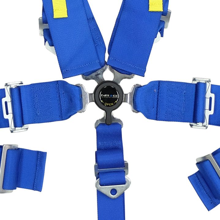 NRG SFI 16.1 5PT 3in. Seat Belt Harness / Cam Lock - Blue-tuningsupply.com