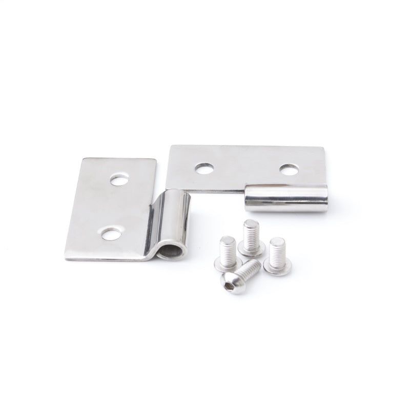 Rampage 1976-1983 Jeep CJ5 Lower Door Hinges - Stainless-Doors-Rampage-RAM7407-SMINKpower Performance Parts