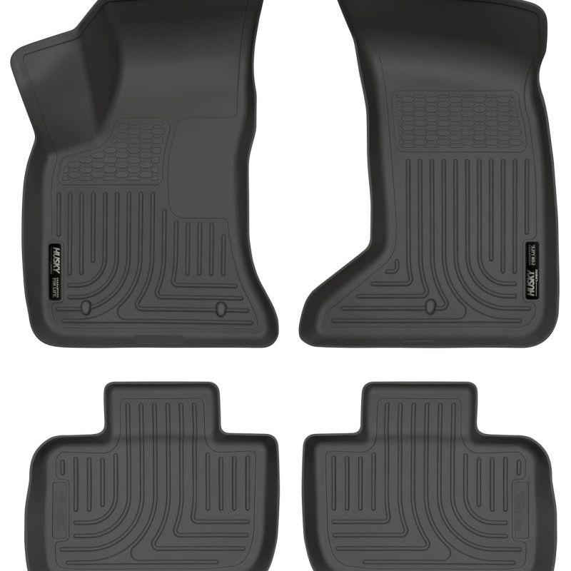 Husky Liners 11-12 Dodge Charger/Chrysler 300 (AWD Only) WeatherBeater Combo Black Floor Liners-tuningsupply.com