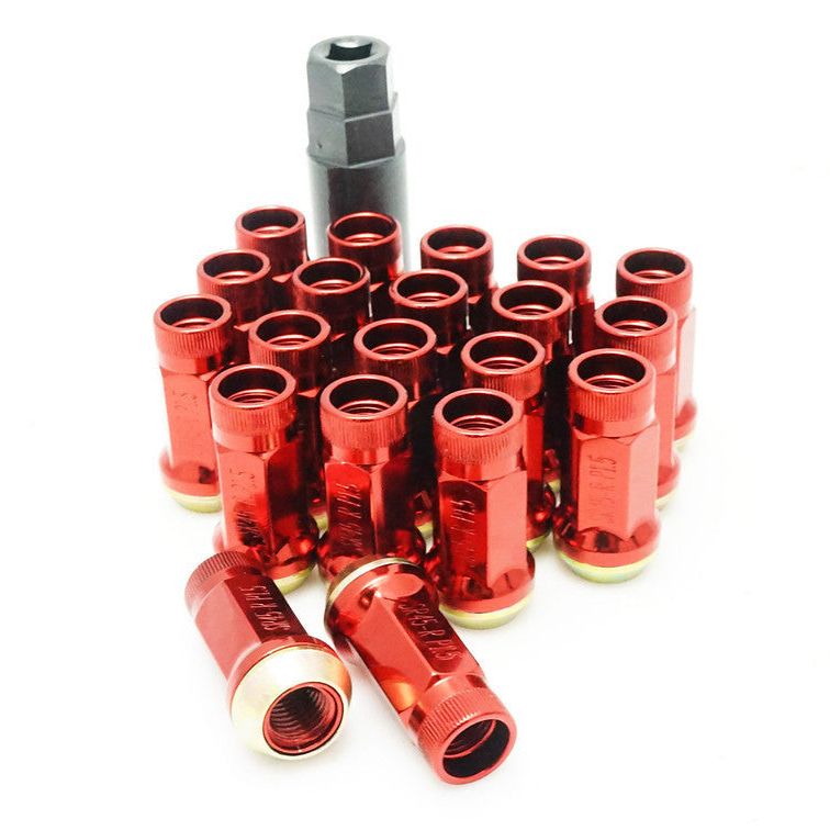 Wheel Mate Muteki SR45R Lug Nut Kit Lock Set 12x1.5 45mm - Red - SMINKpower Performance Parts WHM34938R Wheel Mate