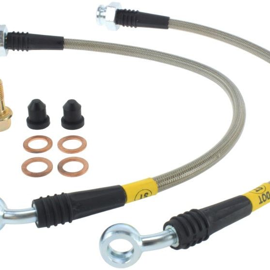 StopTech 09+ Nissan GTR Stainless Steel Rear Brake Lines-Brake Line Kits-Stoptech-STO950.42512-SMINKpower Performance Parts