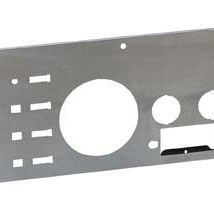 Kentrol 77-86 Jeep CJ Dash Panel (with radio opening) Brushed Silver-tuningsupply.com