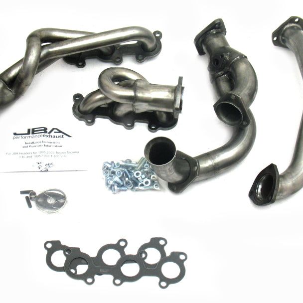 JBA 95-00 Toyota 3.4L V6 w/o EGR 1-1/2in Primary Raw 409SS Cat4Ward Header-tuningsupply.com