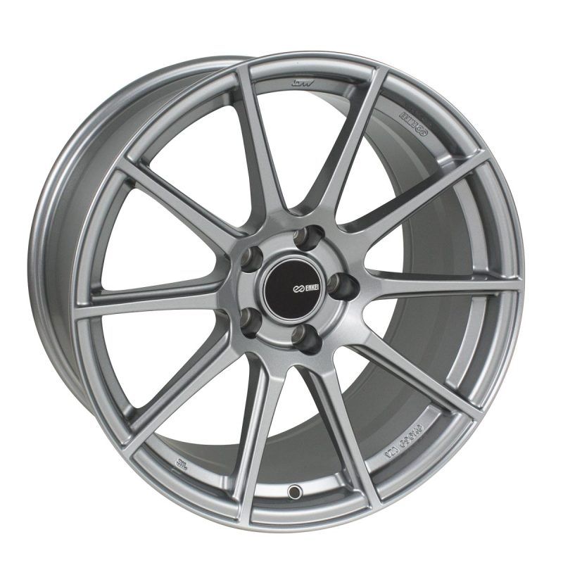 Enkei TS10 17x8 5x100 45mm Offset 72.6mm Bore Grey Wheel-tuningsupply.com