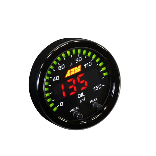 AEM X-Series 0-150 Oil Pressure Gauge Kit-tuningsupply.com