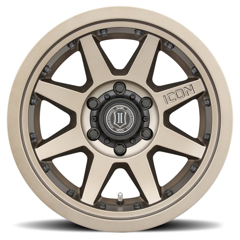 ICON Rebound Pro 17x8.5 6x5.5 0mm Offset 4.75in BS 106.1mm Bore Bronze Wheel-tuningsupply.com