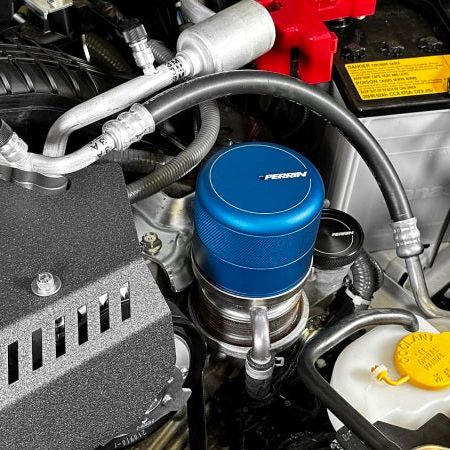 Perrin 2015+ Subaru WRX/STI Oil Filter Cover - Blue - SMINKpower Performance Parts PERPSP-ENG-716BL Perrin Performance