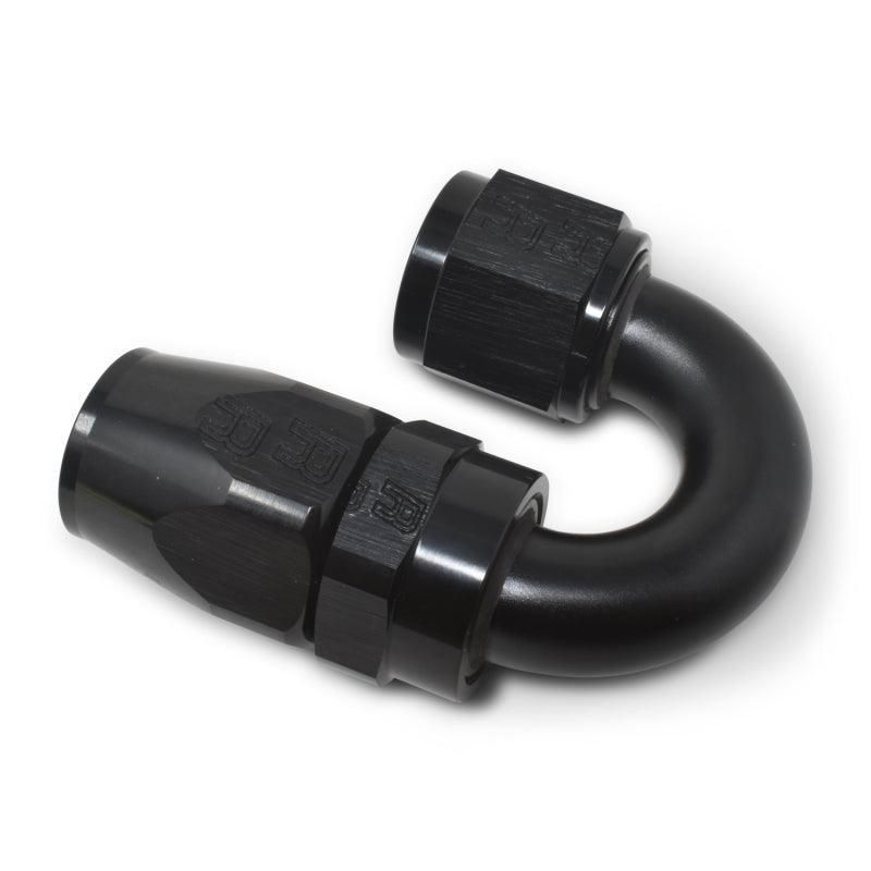 Russell Performance -6 AN Black 180 Degree Full Flow Swivel Hose End - SMINKpower Performance Parts RUS613505 Russell