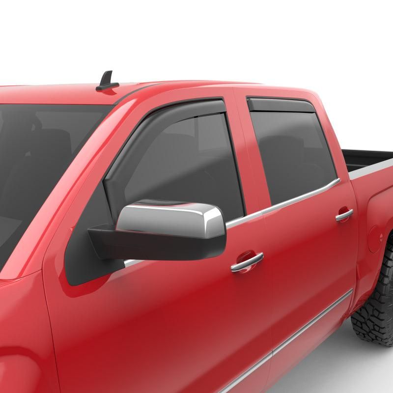 EGR 14+ Chev Silverado/GMC Sierra Crw Cab In-Channel Window Visors - Set of 4 - Matte (571775)-tuningsupply.com