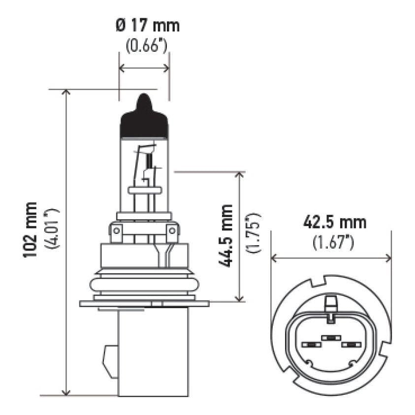 Hella Optilux XB White Halogen Bulbs HB5 9007 12V 100/80W (2 pack)-tuningsupply.com