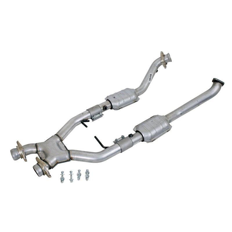 BBK 96-98 Mustang 4.6 Cobra High Flow X Pipe With Catalytic Converters - 2-1/2-tuningsupply.com