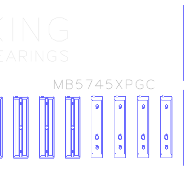 King Subaru FA20/Toyota 4U-GSE (Size STD) pMaxKote Performance Main Bearing Set-tuningsupply.com