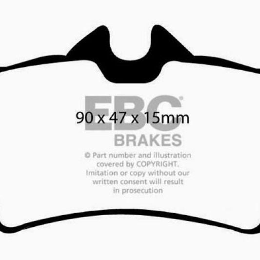 EBC 94-04 Ford Mustang 4.6 Cobra Yellowstuff Rear Brake Pads-tuningsupply.com