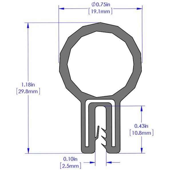 aFe MagnumFORCE Spare Parts Trim Seal Kit (1/16IN X 3/4IN) x 36IN L-tuningsupply.com