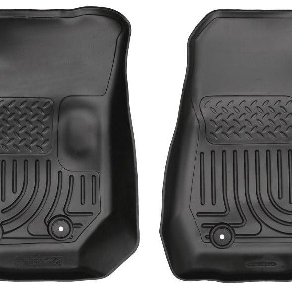 Husky Liners 14 Jeep Wrangler 2/4 Door Weatherbeater Black Front Floor Liners-tuningsupply.com