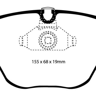 EBC 08-10 BMW M3 4.0 (E90) Bluestuff Front Brake Pads-tuningsupply.com