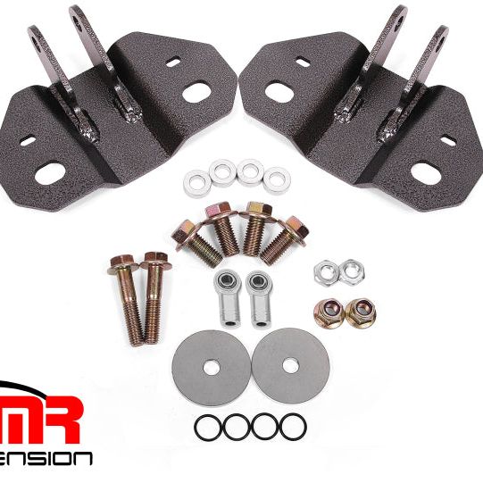 BMR Suspension 15-19 Ford Mustang Rear Upper Shock Mount- Hammertone Black-tuningsupply.com