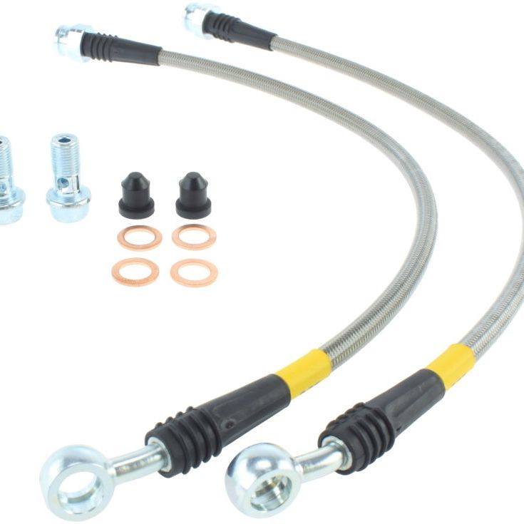 StopTech 97-03 Chevrolet Corvette Stainless Steel Front Brake Line Kit-Brake Line Kits-Stoptech-STO950.62000-SMINKpower Performance Parts