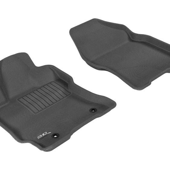 3D MAXpider 2004-2009 Toyota Prius Kagu 1st Row Floormat - Black-tuningsupply.com