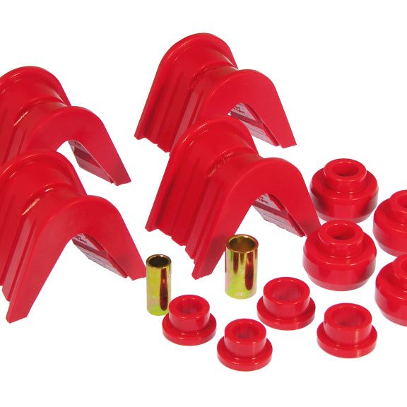 Prothane 66-79 Ford Trucks 14-Piece Bushing Set - 7deg Offset - Red-tuningsupply.com