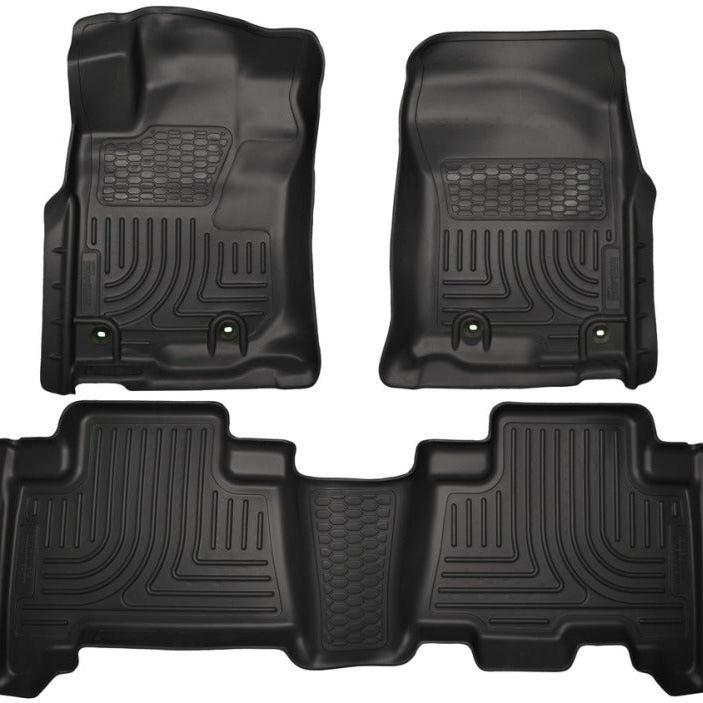 Husky Liners 2013 Toyota 4Runner WeatherBeater Black Front & 2nd Seat Floor Liners-tuningsupply.com