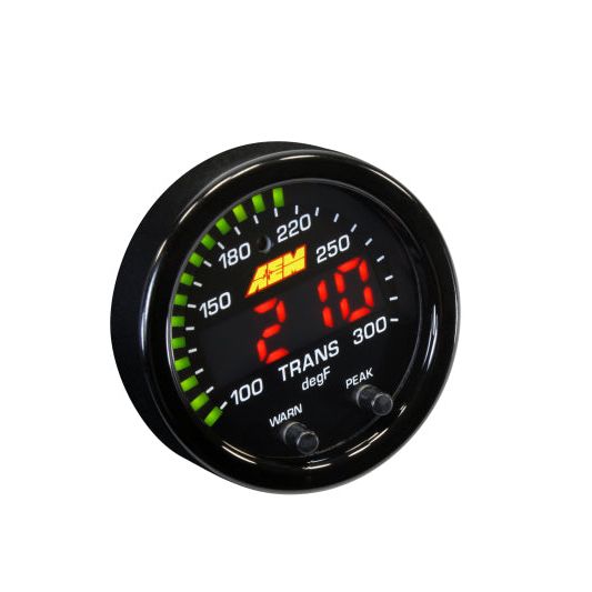 AEM X-Series Temperature 100-300F Gauge Kit (ONLY Black Bezel and Water Temp. Faceplate)-tuningsupply.com