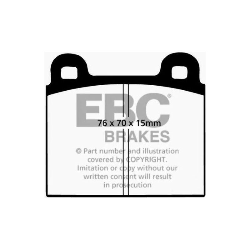 EBC 70-75 Alfa Romeo Montreal 2.6 Redstuff Front Brake Pads-tuningsupply.com