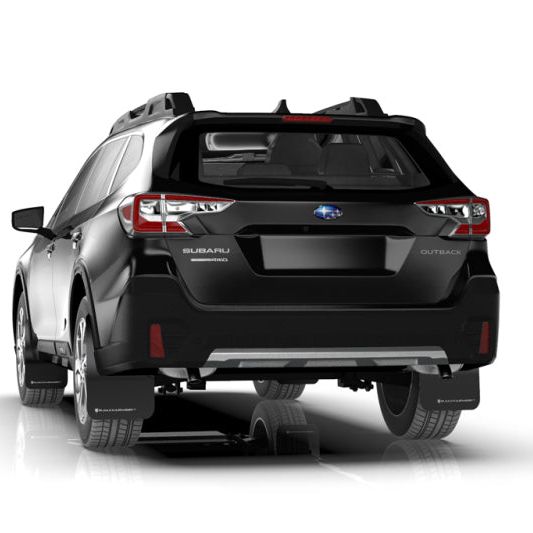 Rally Armor 20-22 Subaru Outback Black UR Mud Flap w/ Blue Logo-Mud Flaps-Rally Armor-RALMF66-UR-BLK/BL-SMINKpower Performance Parts