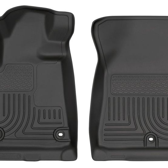 Husky Liners 12-13 Toyota Tundra Weatherbeater Black Front Floor Liners-tuningsupply.com