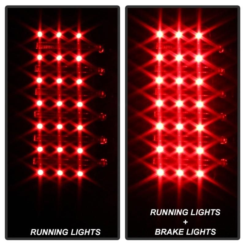 Xtune Hummer H3 06-09 ( Non H3T ) LED Tail Lights Black ALT-ON-HH306-LED-BK - SMINKpower Performance Parts SPY5017697 SPYDER